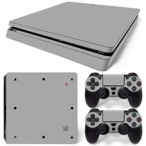 Colorful Playstation Symbol On Grey PS4 Slim Skin Sticker Decal