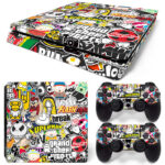 Sticker Bombing PS4 Slim Skin Sticker Decal