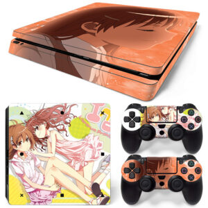 Misaka Mikoto And Shirai Kuroko Skin Sticker For PS4 Slim