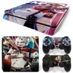 Harley Quinn Art PS4 Slim Skin Sticker Coverv