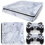 Carrara Marble Tiles PS4 Slim Skin Sticker Cover