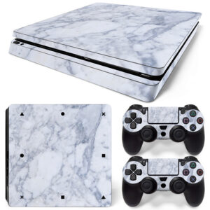 Carrara Marble Tiles PS4 Slim Skin Sticker Cover