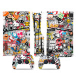 Grand Theft Sticker Bomb PS5 Slim Skin Sticker Decal