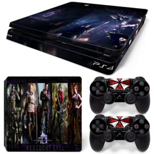 Resident Evil 6 Biohazard And Umbrella PS4 Slim Skin Sticker Decal