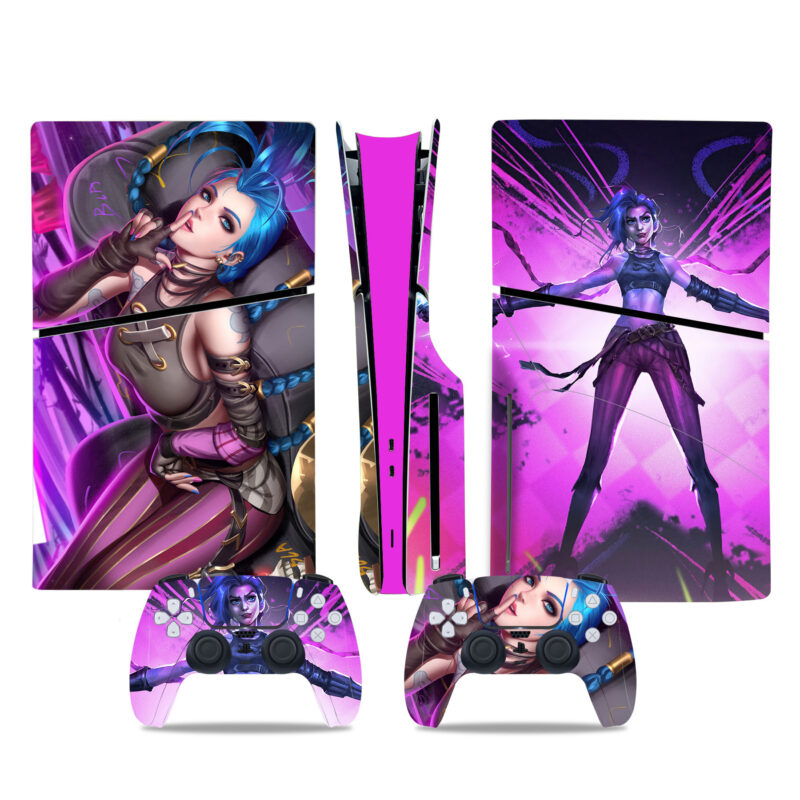 League Of Legends Jinx PS5 Slim Skin Sticker Cover