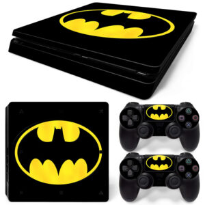 Yellow Batman Symbol PS4 Slim Skin Sticker Decal