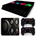 Playstation And Mouse Pad PS4 Slim Skin Sticker Decal