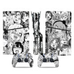 Aygo Hentai Anime Face Art PS5 Slim Skin Sticker Cover