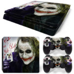 Heath Ledger Joker Art PS4 Slim Skin Sticker Cover