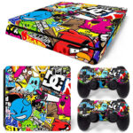 Stickerbomb Madness PS4 Slim Skin Sticker Decal