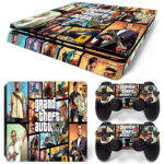 Grand Theft Auto V PS4 Slim Skin Sticker Decal Design 2