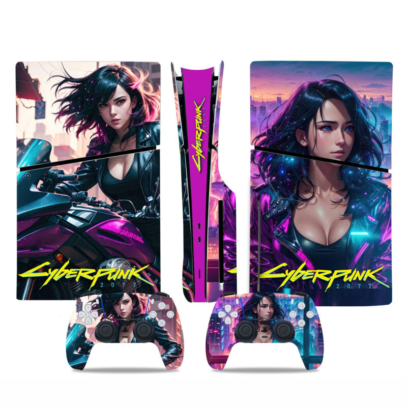 Cyberpunk 2077 Skin Sticker For PS5 Slim Design 2