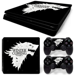 Winter Is Coming Stark PS4 Slim Skin Sticker Decal Design 1