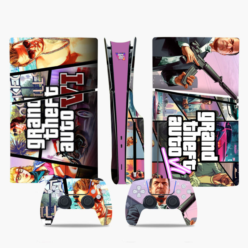 Grand Theft Auto VI PS5 Slim Skin Sticker Decal