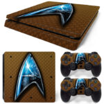 Star Trek Symbol In Brown PS4 Slim Skin Sticker Decal