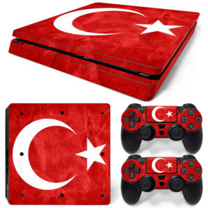 Flag Of Turkey PS4 Slim Skin Sticker Decal Design 1