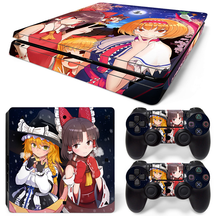 Yakumo Yukari And Reimu Hakurei PS4 Slim Skin Sticker Cover