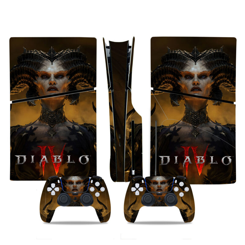 Diablo IV PS5 Slim Skin Sticker Cover Design 1