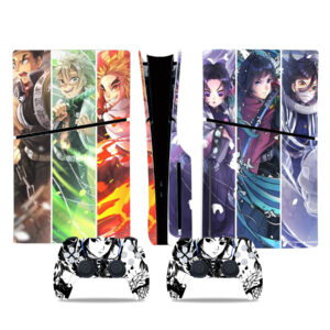 Demon Slayer Characters PS5 Slim Skin Sticker Cover