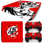 Dragon Ball Anime Goku Kanji PS4 Slim Skin Sticker Decal