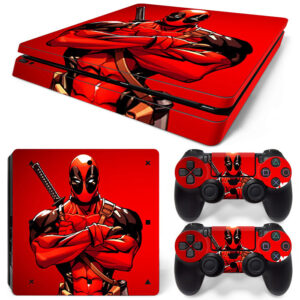 Deadpool Vector Art PS4 Slim Skin Sticker Decal