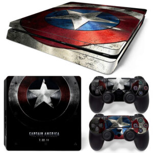 Captain America's Shield PS4 Slim Skin Sticker Decal