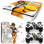 Overwatch Tracer PS4 Slim Skin Sticker Decal