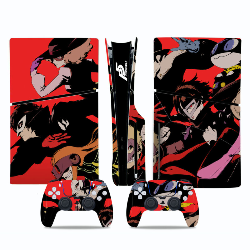 Persona 5 Skin Sticker For PS5 Slim Design 2