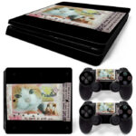 Cat PS4 Slim Skin Sticker Decal Design 2