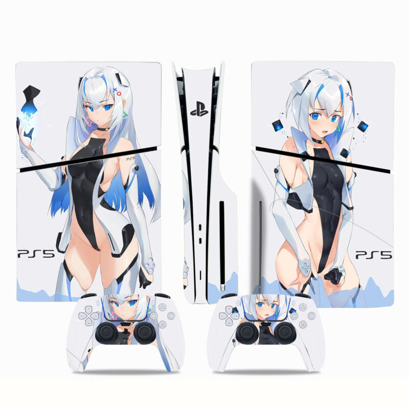 Azur Lane PS5 Slim Skin Sticker Cover