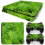 Cannabis Snapzu Leaf PS4 Slim Skin Sticker Cover