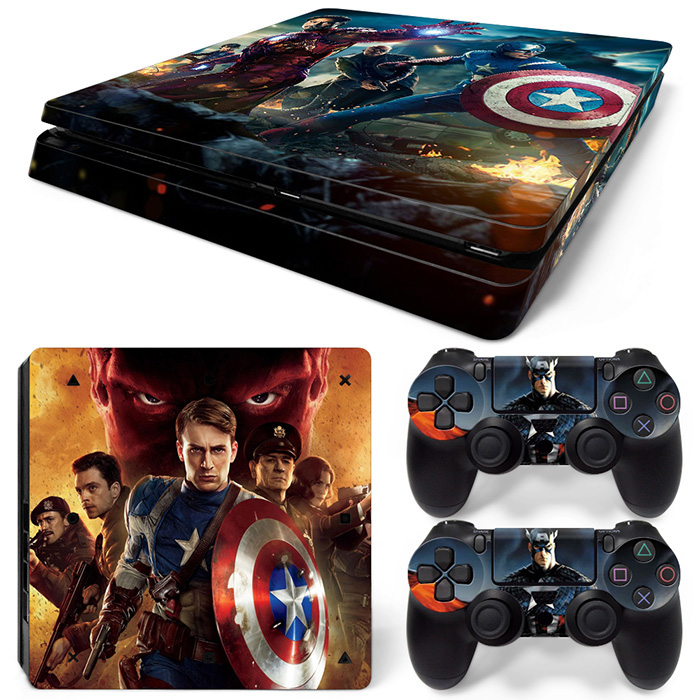 Captain America: The First Avenger PS4 Slim Skin Sticker Cover