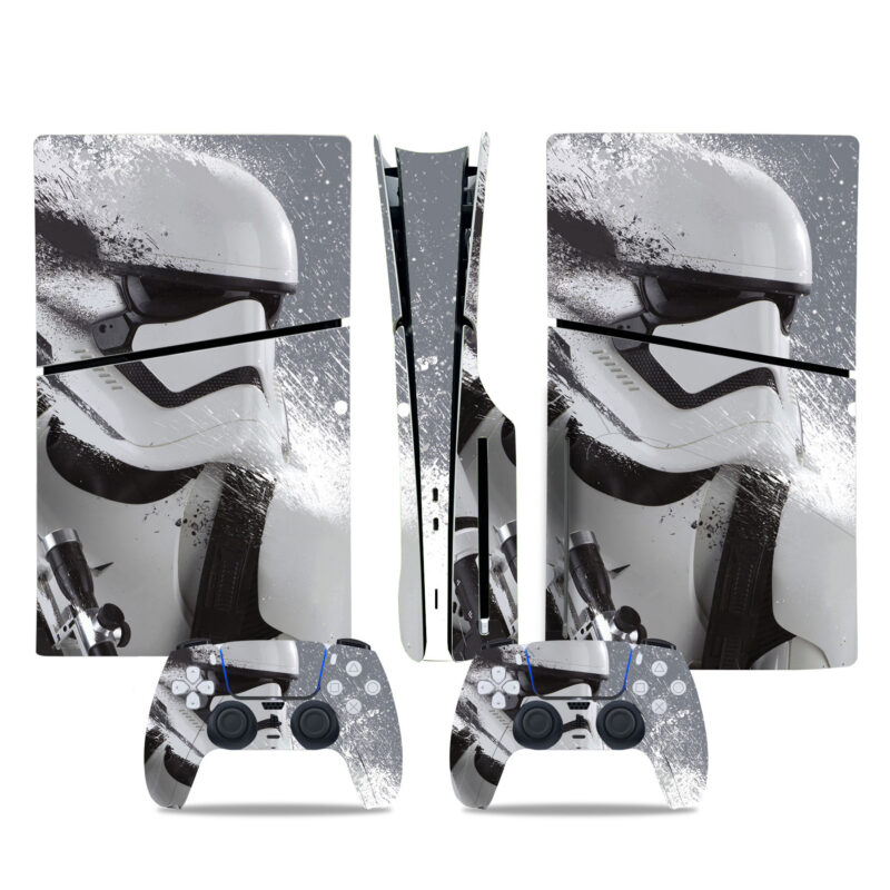 Fading Stormtrooper PS5 Slim Skin Sticker Cover