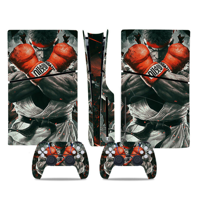 Ryu Street Fighter 5 PS5 Slim Skin Sticker Cover