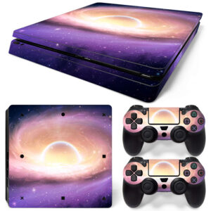 Purple Spiral Galaxy PS4 Slim Skin Sticker Decal