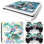 10th Anniversary Hatsune Miku PS4 Slim Skin Sticker Cover