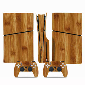 Wooden Texture PS5 Slim Skin Sticker Cover