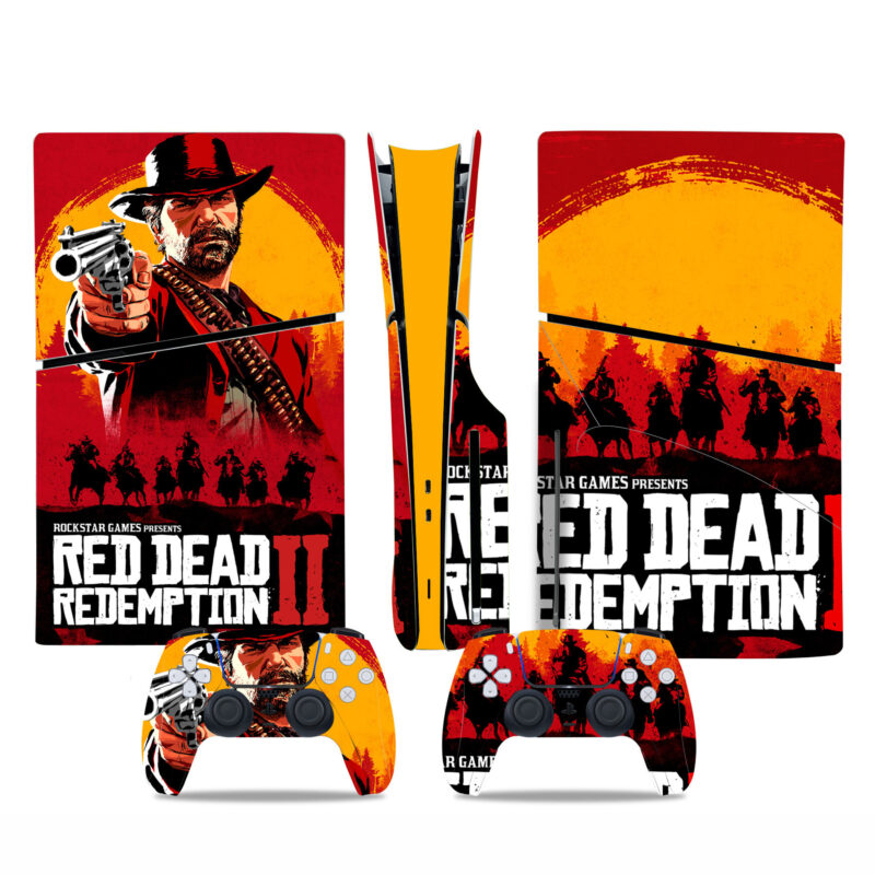 Red Dead Redemption 2 PS5 Slim Skin Sticker Cover Design 1