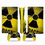 Radioactive Warning Classic Fridge Magnet PS5 Slim Skin Sticker Decal