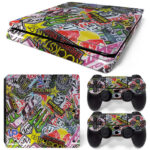 Sticker Bomb Bob PS4 Slim Skin Sticker Decal