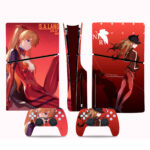 Asuka Langley Soryu Evangelion PS5 Slim Skin Sticker Cover