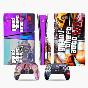 Grand Theft Auto V And VI PS5 Slim Skin Sticker Decal