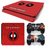 Deadpool Symbol Joker And Harley Quinn PS4 Slim Skin Sticker Decal