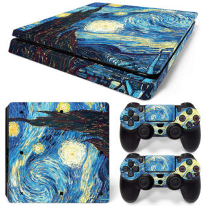 Van Gogh's The Starry Night Painting PS4 Slim Skin Sticker Decal