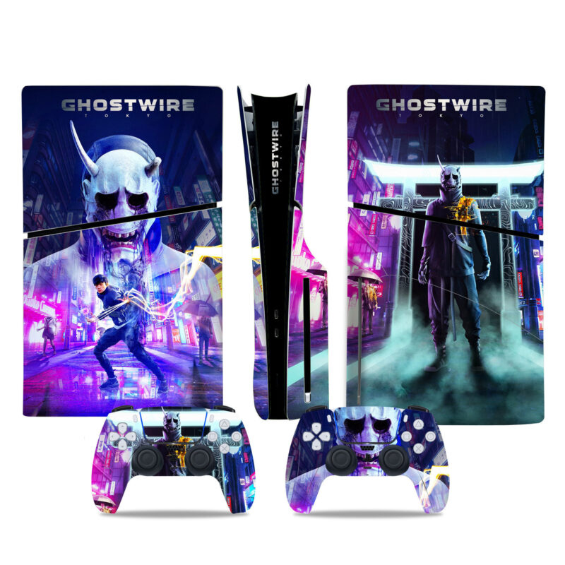 Ghostwire: Tokyo PS5 Slim Skin Sticker Cover