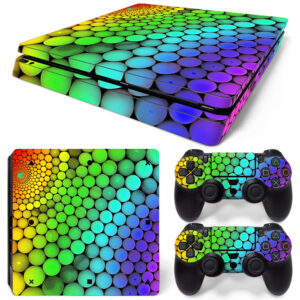 Rainbow 3D Balls PS4 Slim Skin Sticker Cover