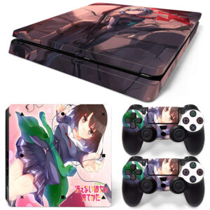 Saekano Megumi Kato And Evangelion Rei Ayanami PS4 Slim Skin Sticker Decal