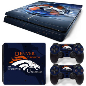 Denver Broncos Forever Untamed Symbol PS4 Slim Skin Sticker Cover