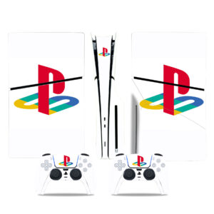 Colorful PlayStation Symbol PS5 Slim Skin Sticker Decal