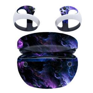 Purple With Blue Clouds Abstract PS VR2 Skin Sticker Cover